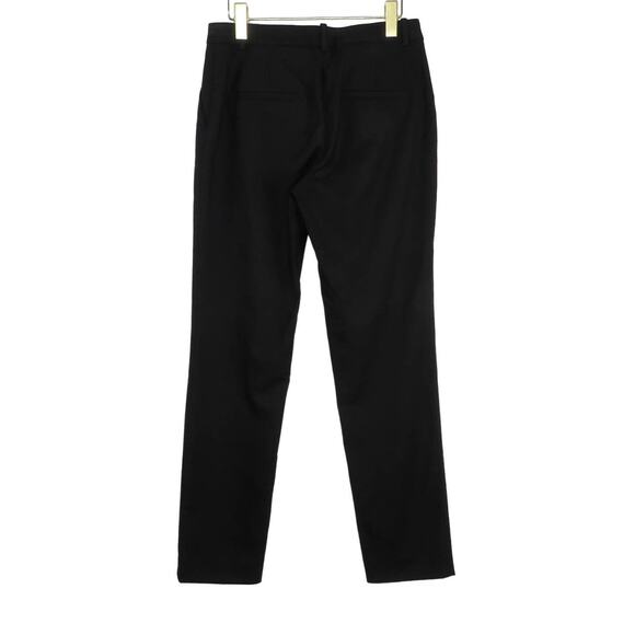 H&M Black Straight Leg High Rise Dress Pants Size 6 Trousers 29" - Picture 3 of 6